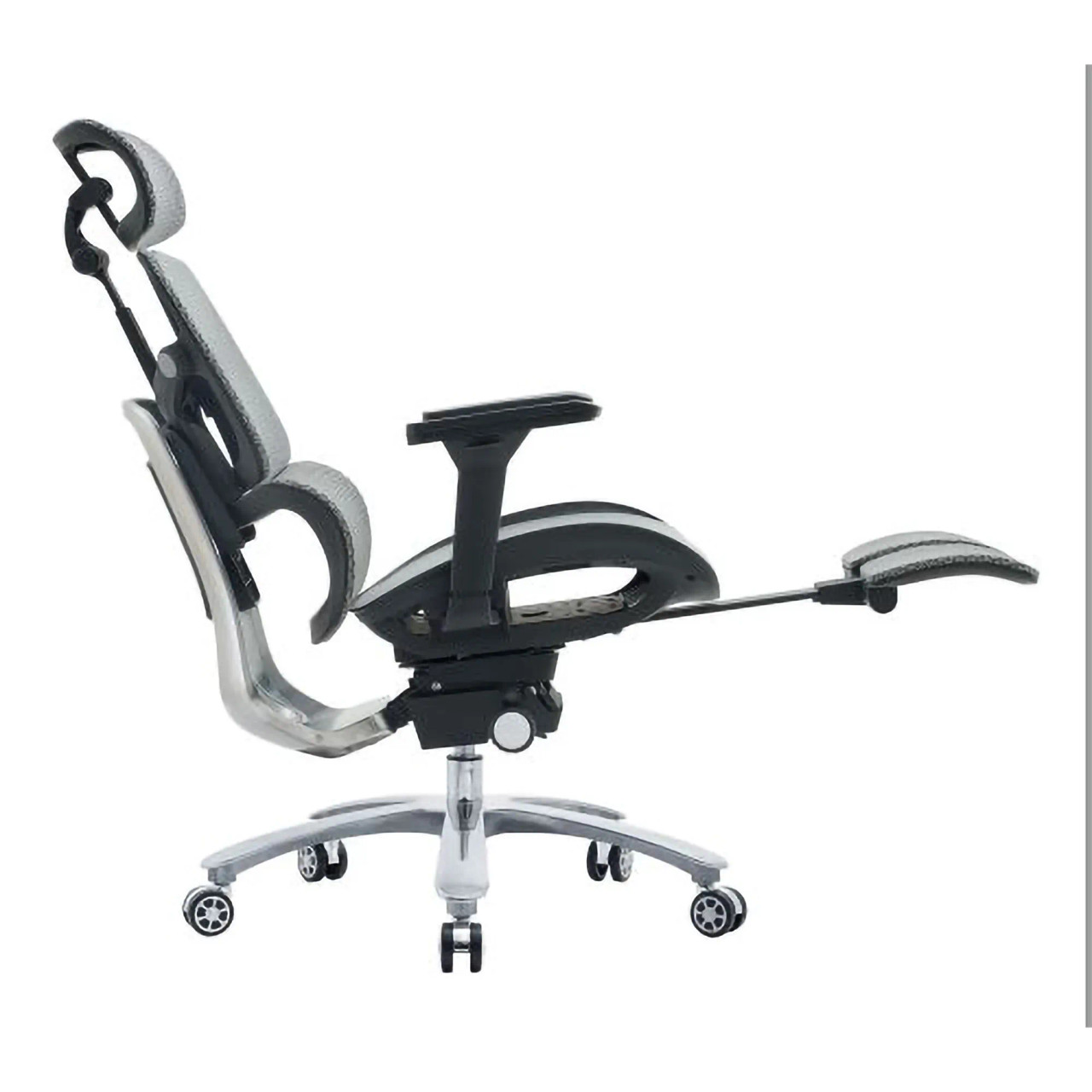 C4027 Black Mesh with Aluminium Frame High-Back Office Chair