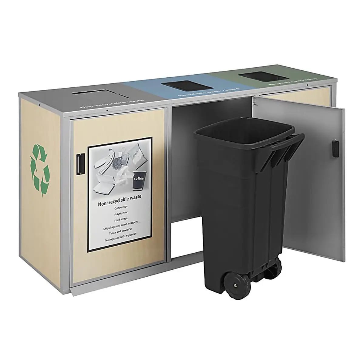Plastic Wheelie Bin 140L | Office Accessories | Office Stock