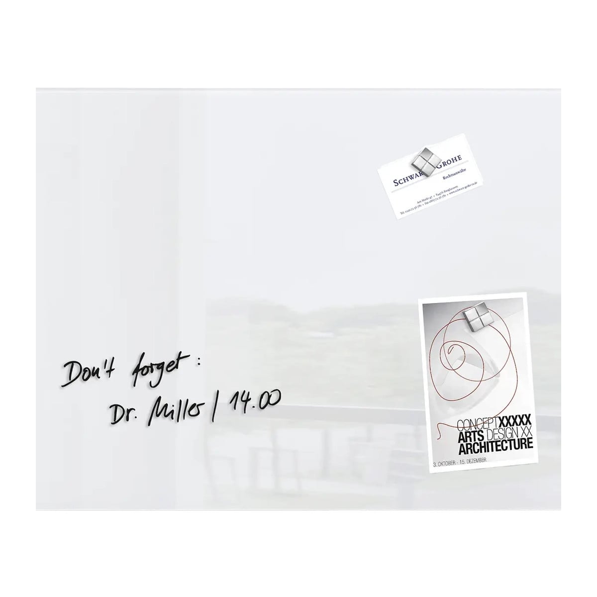 Magnetic Glass Board Plain (Large)