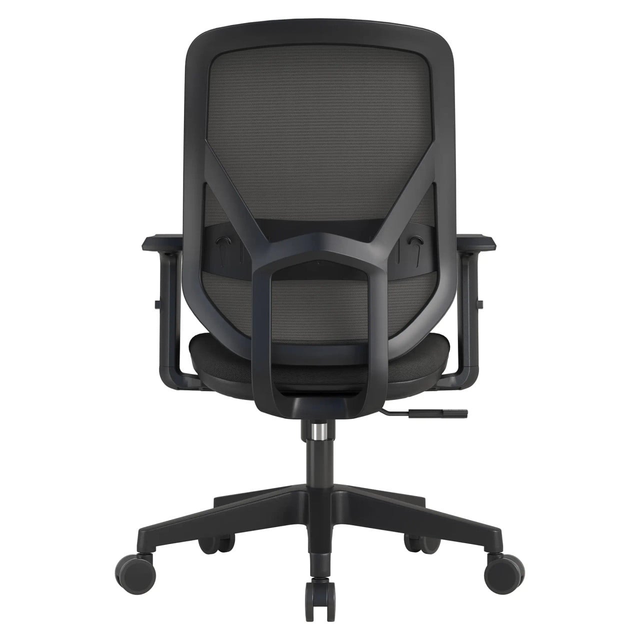 Black Mesh Office Chair, Pluto Mesh Medium-back by Office Stock South Africa, Featuring a Breathable Chair Design with Sleek Black Mesh, Sturdy Base, and Adjustable Armrests, Perfect for Modern Workspaces.