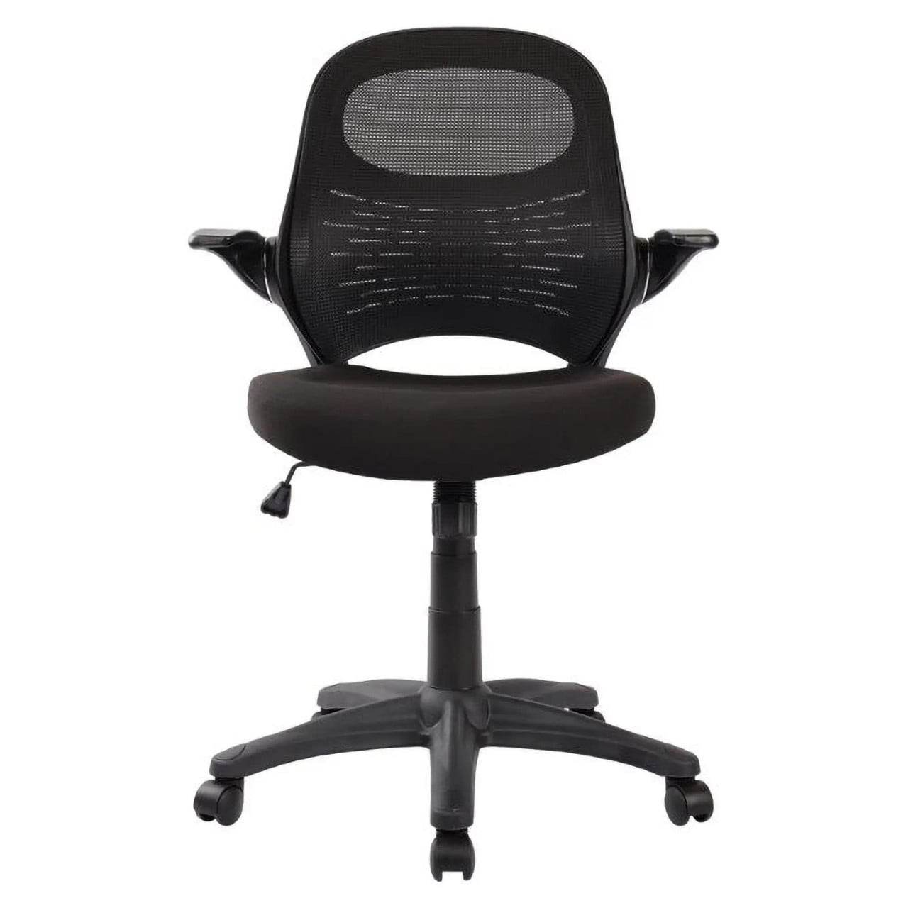 Sit Operators Office Chair, Ergonomic Black Office Chair with Mesh Backrest and Cushioned Seat for Comfortable Seating.