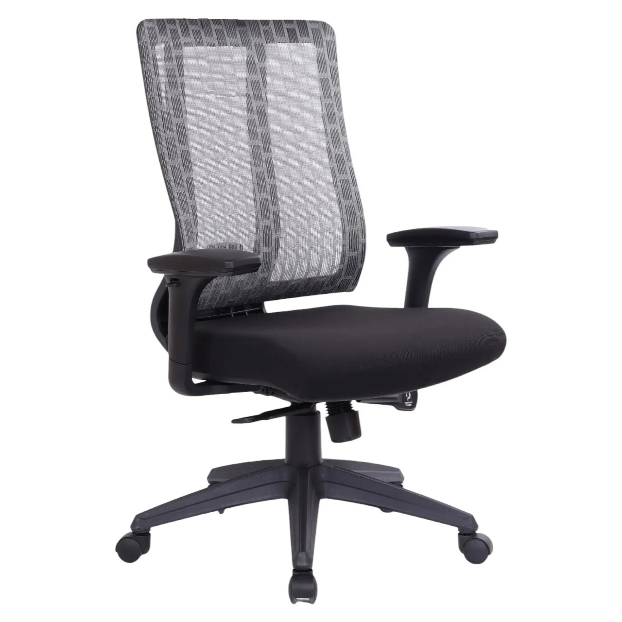 Follow Me Medium-back Office Chair, Ergonomic Office Chair with Mesh Backrest and Adjustable Armrests.