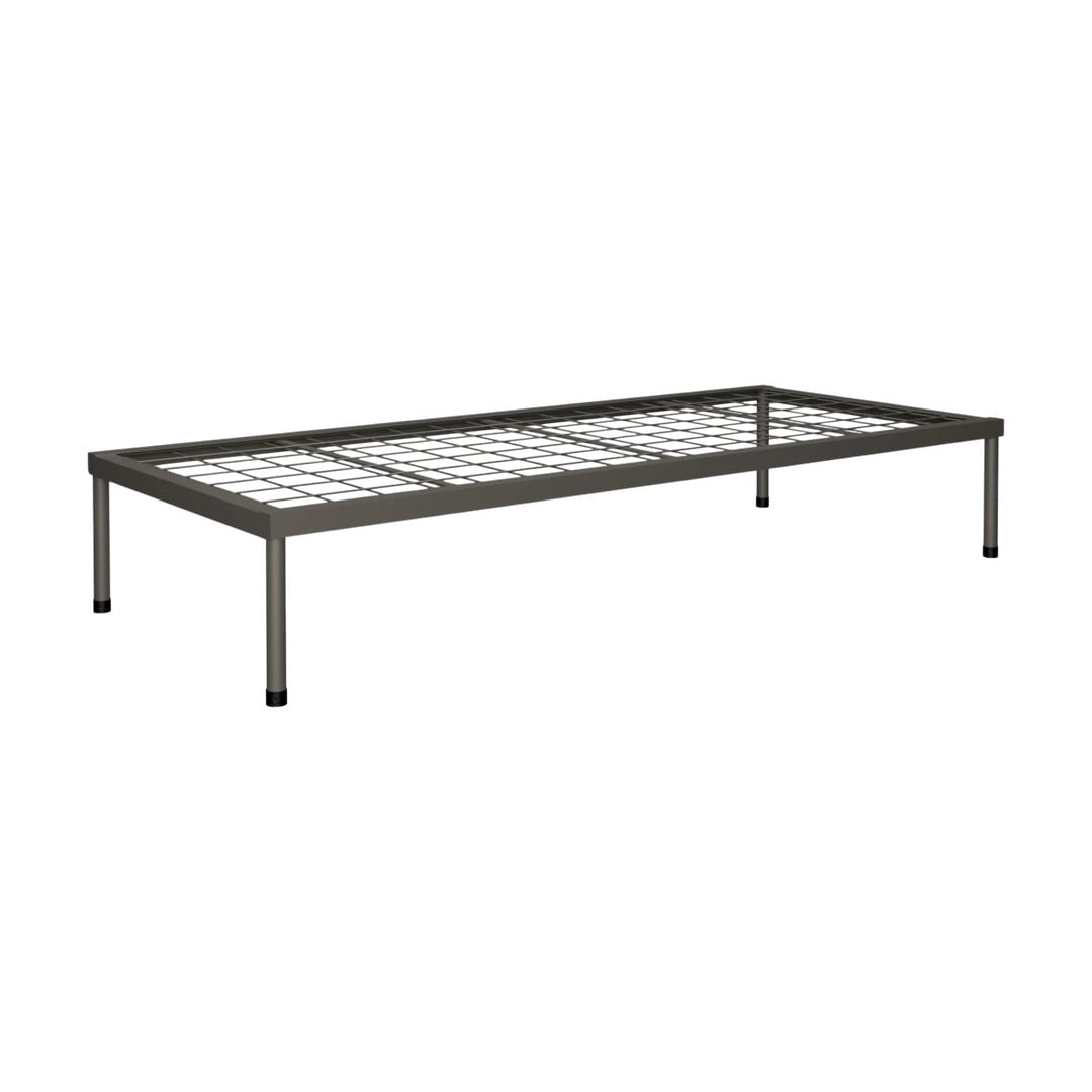 Divan Single Steel Bed 1900L x 915D x 325mm High (Welded Mesh 50 x 50mm with No Head and Foot Rest) - Additional View 3