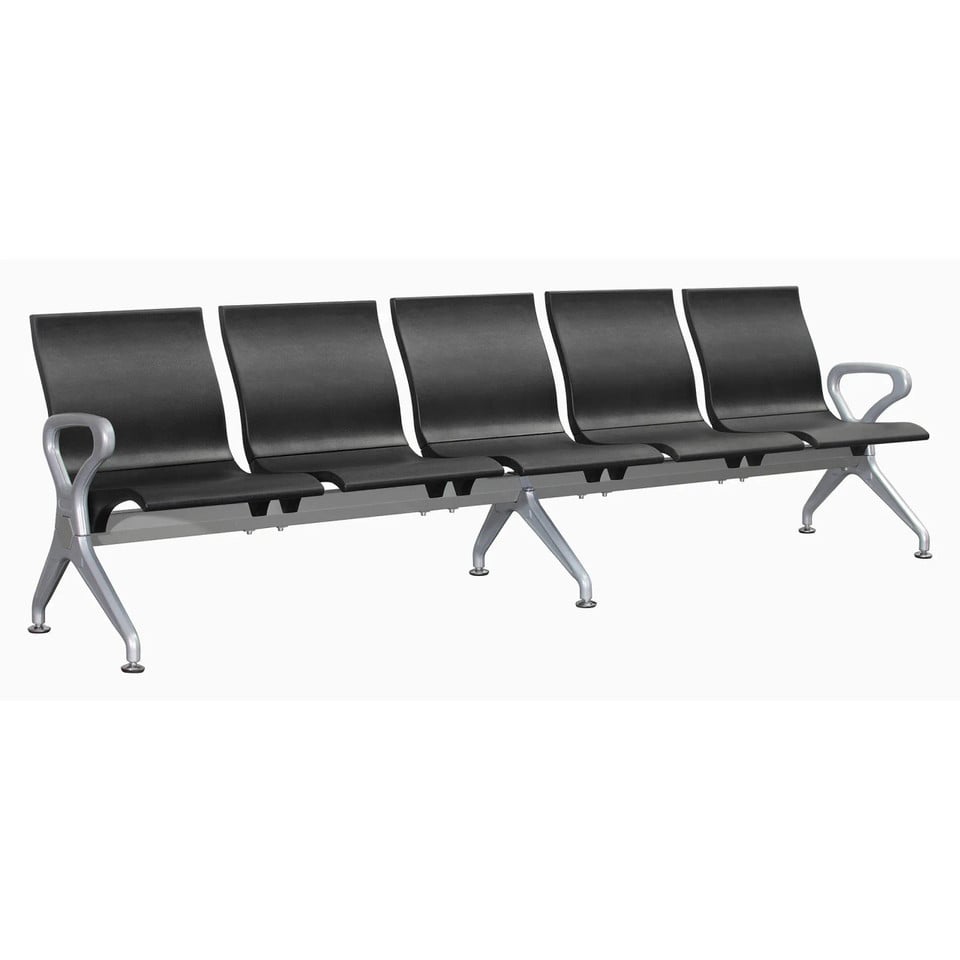 Polyurethane Airport Bench Five Seater