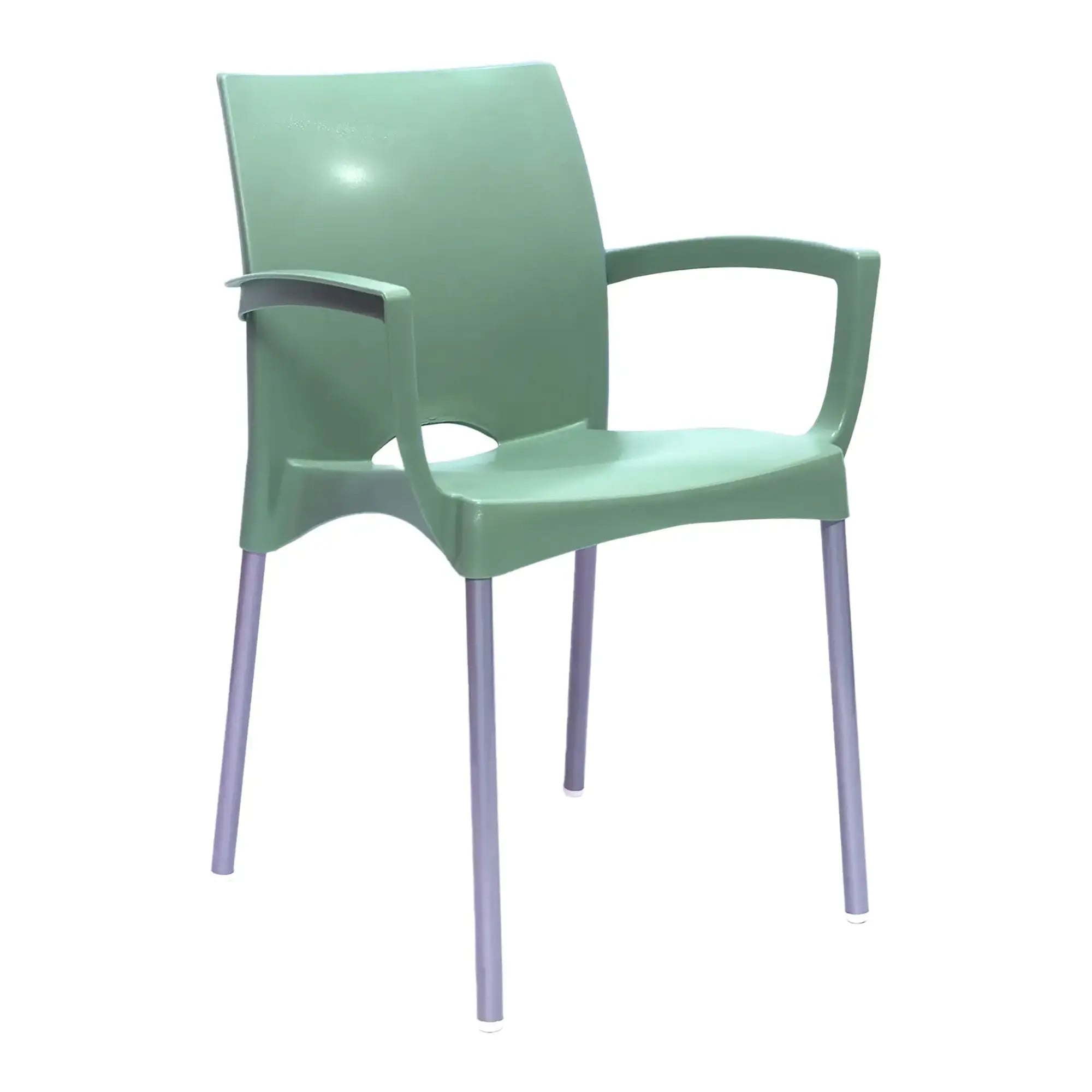 Cafe Style Olive Indoor & Outdoor Dining Chair