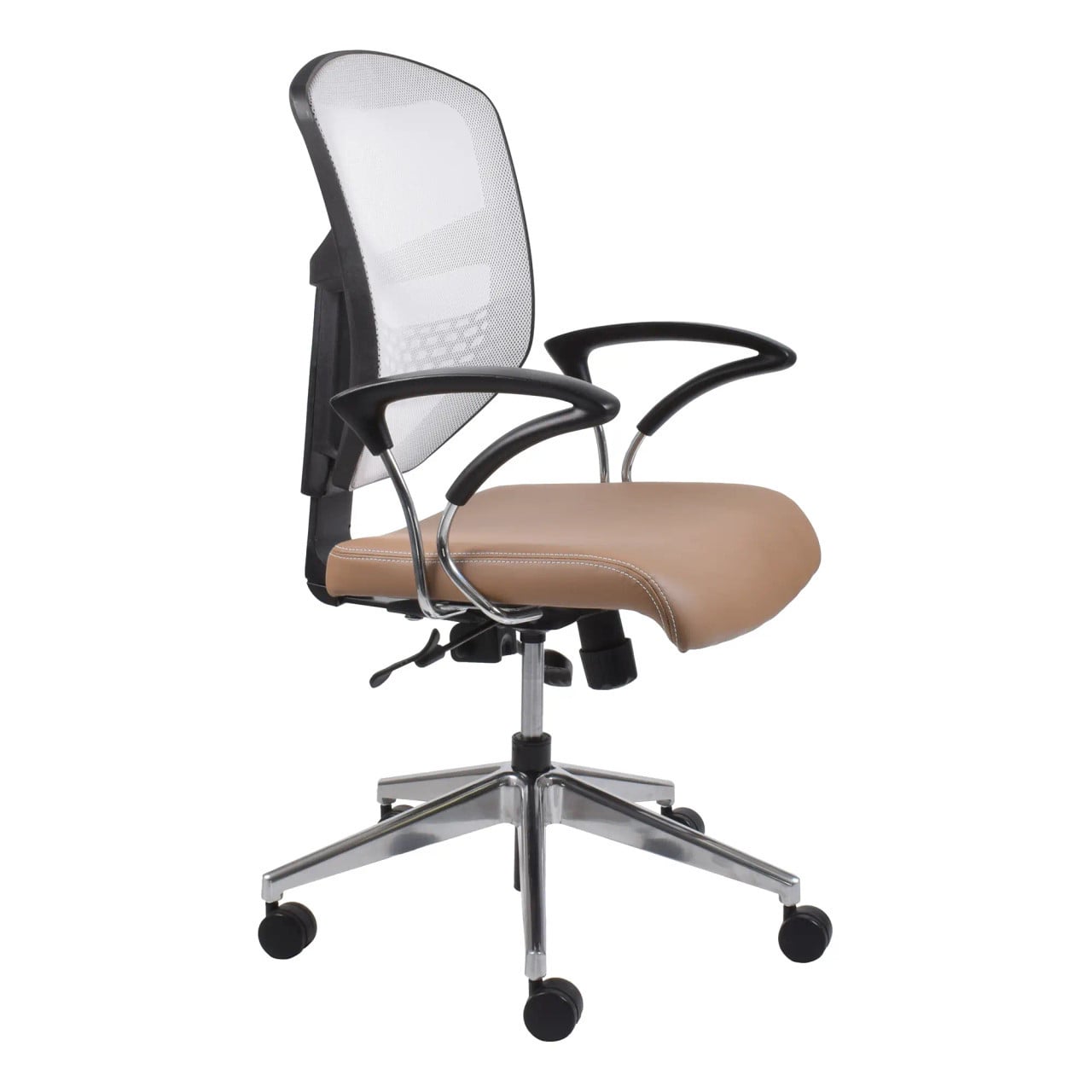 Que Mesh Medium-back Office Chair with Y500 Chromed Y-Arms Front Side Chair | Office Chairs | Office Stock