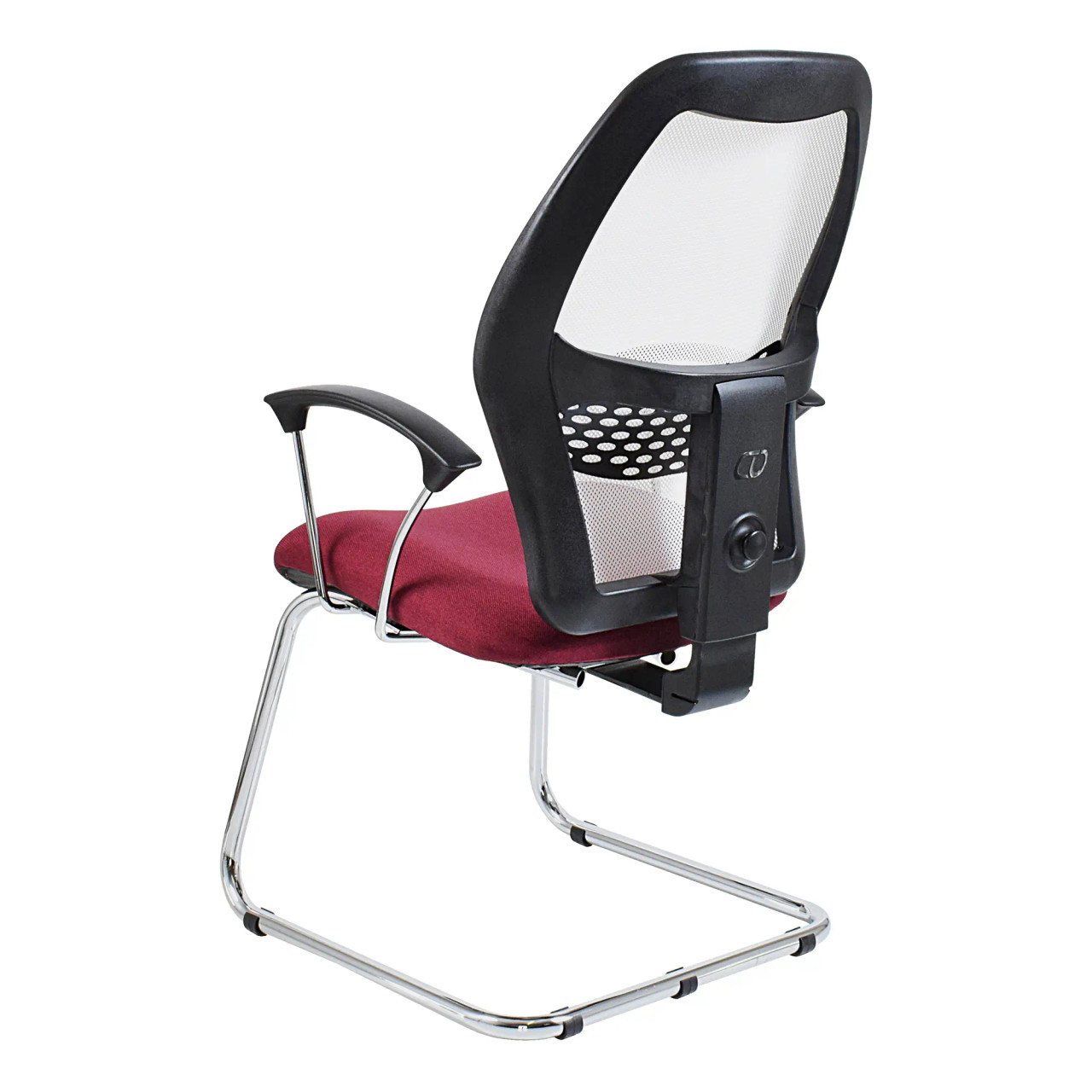 Xenon Mesh Visitor Office Chair with Y500 Chromed Y-Arm Rear Side View | Office Chairs | Office Stock