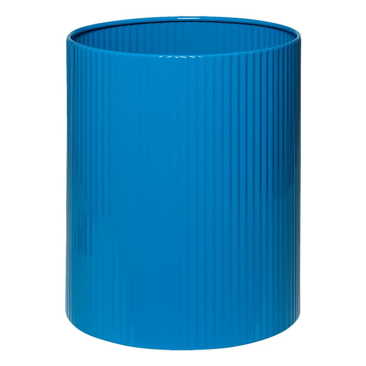 300 mm Fluted Waste Paper Bin Without Flip Top Lid