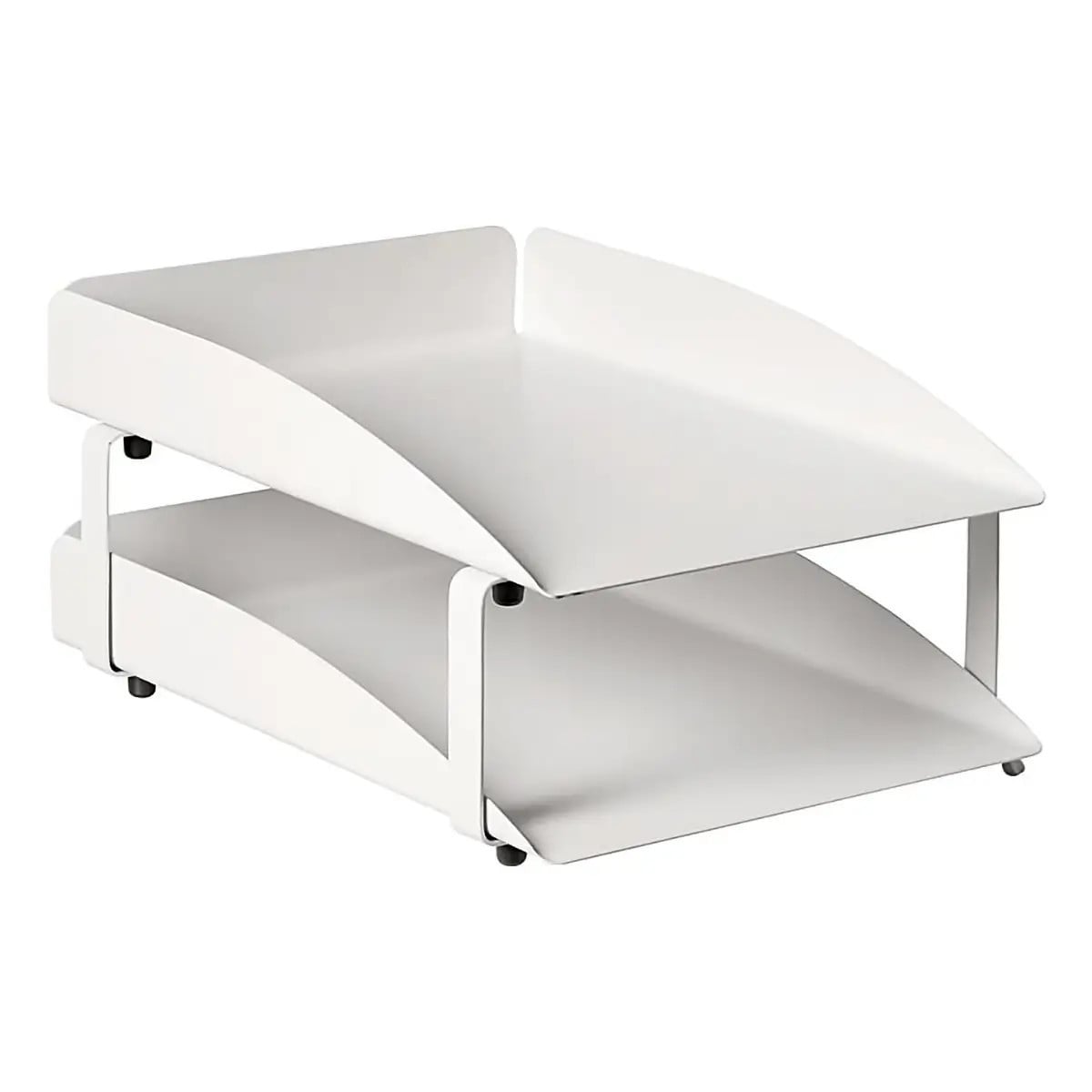 Modern Steel Two-Tier Letter Tray