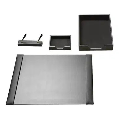 Executive Leather Desk Set