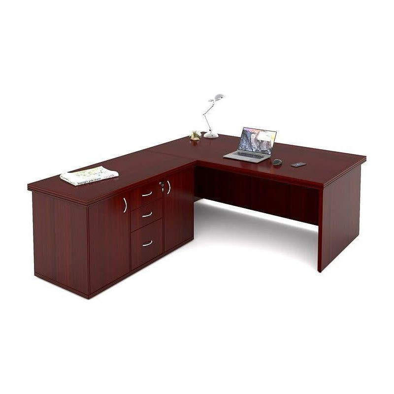 Classique Executive Desk in Veneer Wood - Additional View 4