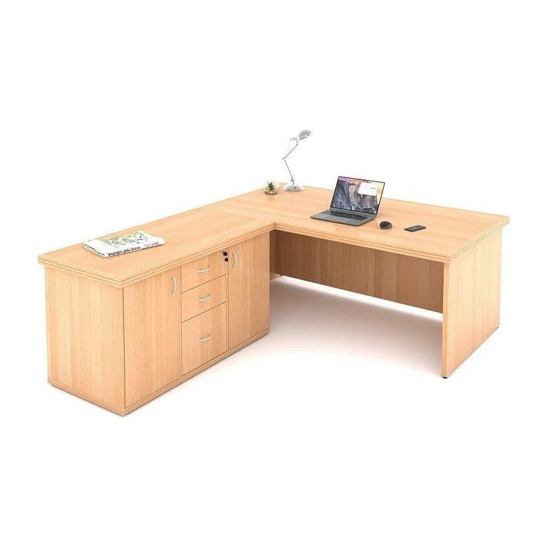 Classique Executive Desk in Veneer Wood | Office Furniture | Office Stock