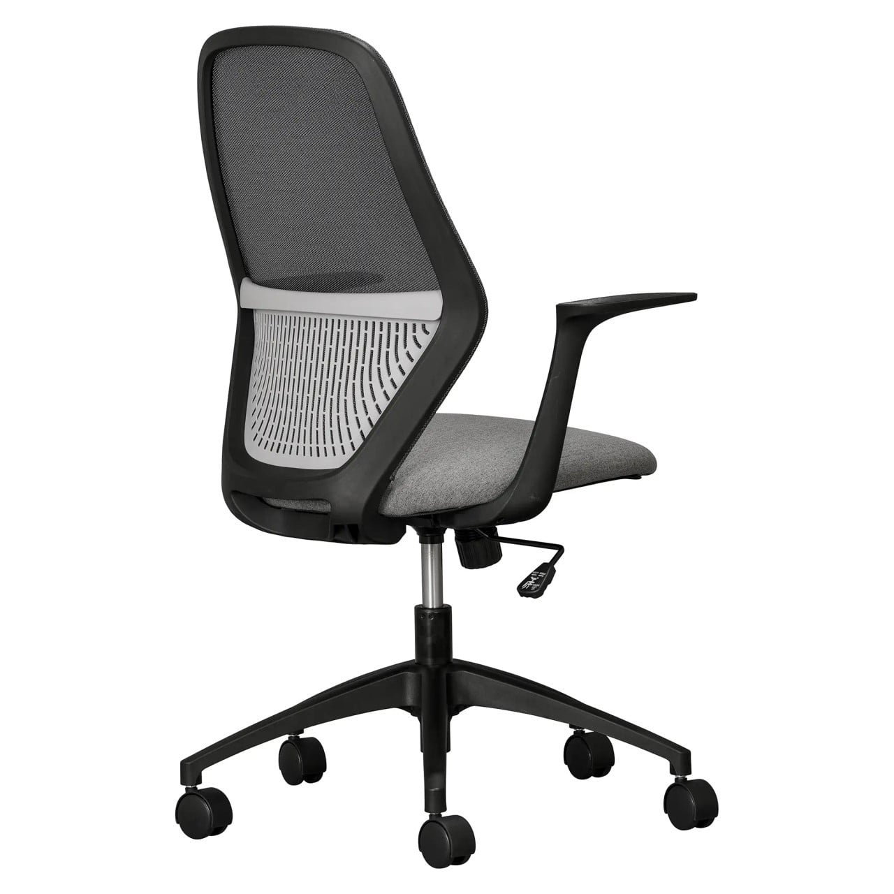 Nika Typist Office Chair, Ergonomic Office Chair with a High Backrest, Mesh Design, Padded Seat, Adjustable Height, and Swivel Base with Wheels.