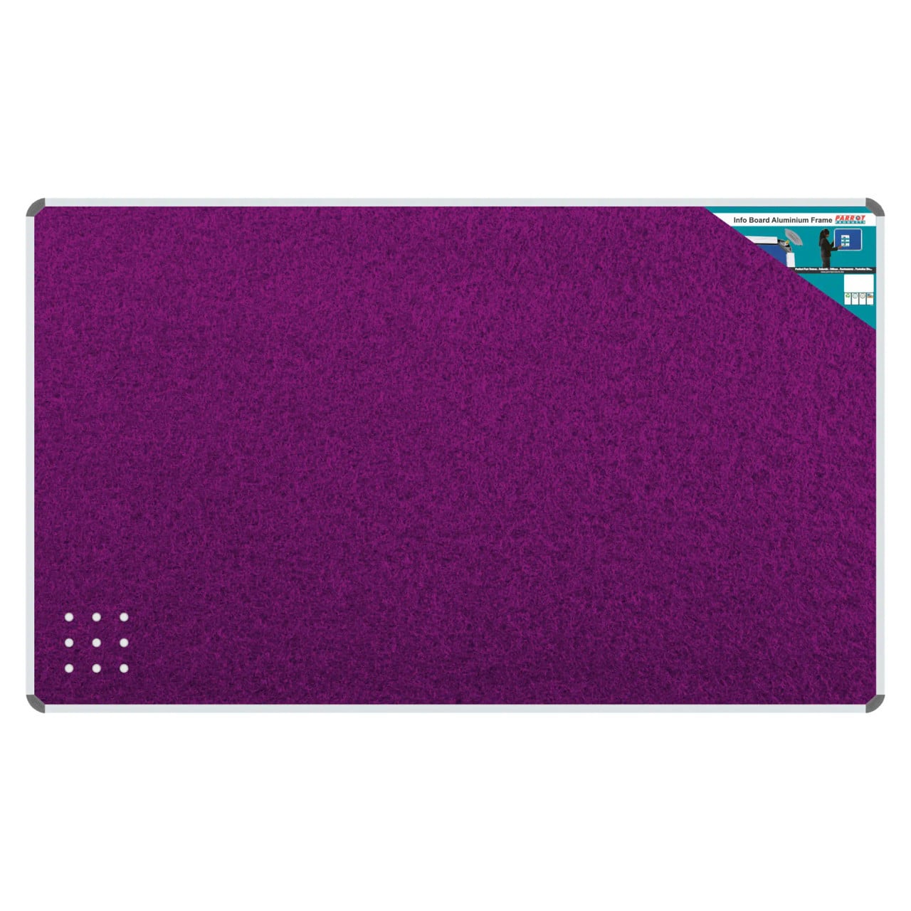 Product Info Board, Aluminium Frame in Purple Colour Measuring 1500 x 1200 mm with Model BD0760A.
