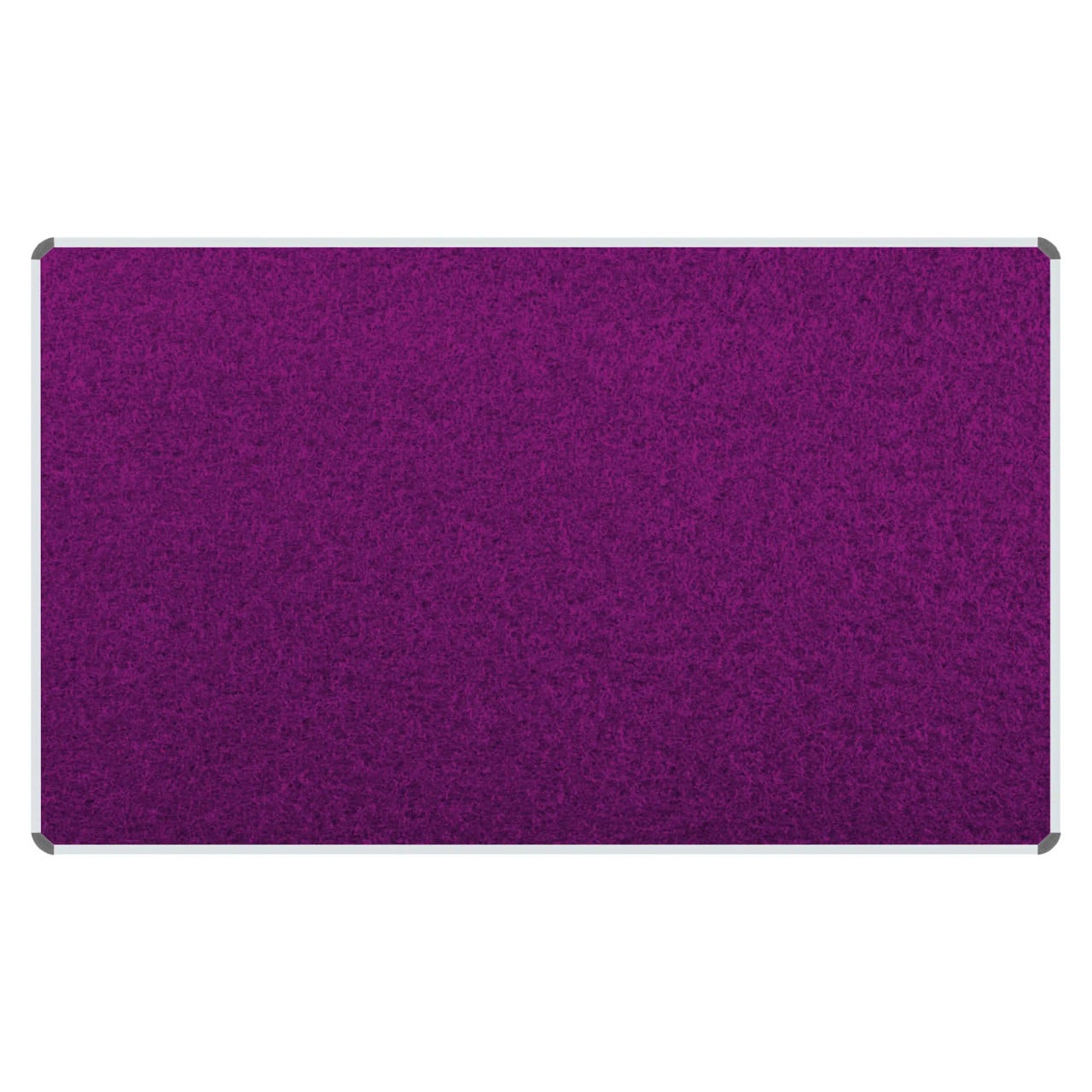Product Info Board, Aluminium Frame - 1500 x 1200 mm - Purple, Vibrant Purple Notice Board with Aluminium Edges.