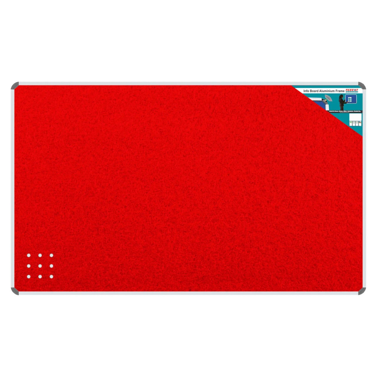 Info Board Product, Aluminium Frame Red 1500 x 1200 mm, Model BD0760R, Outdoor Notice or Information Display Board with Sturdy Aluminium Frame in Red Colour.