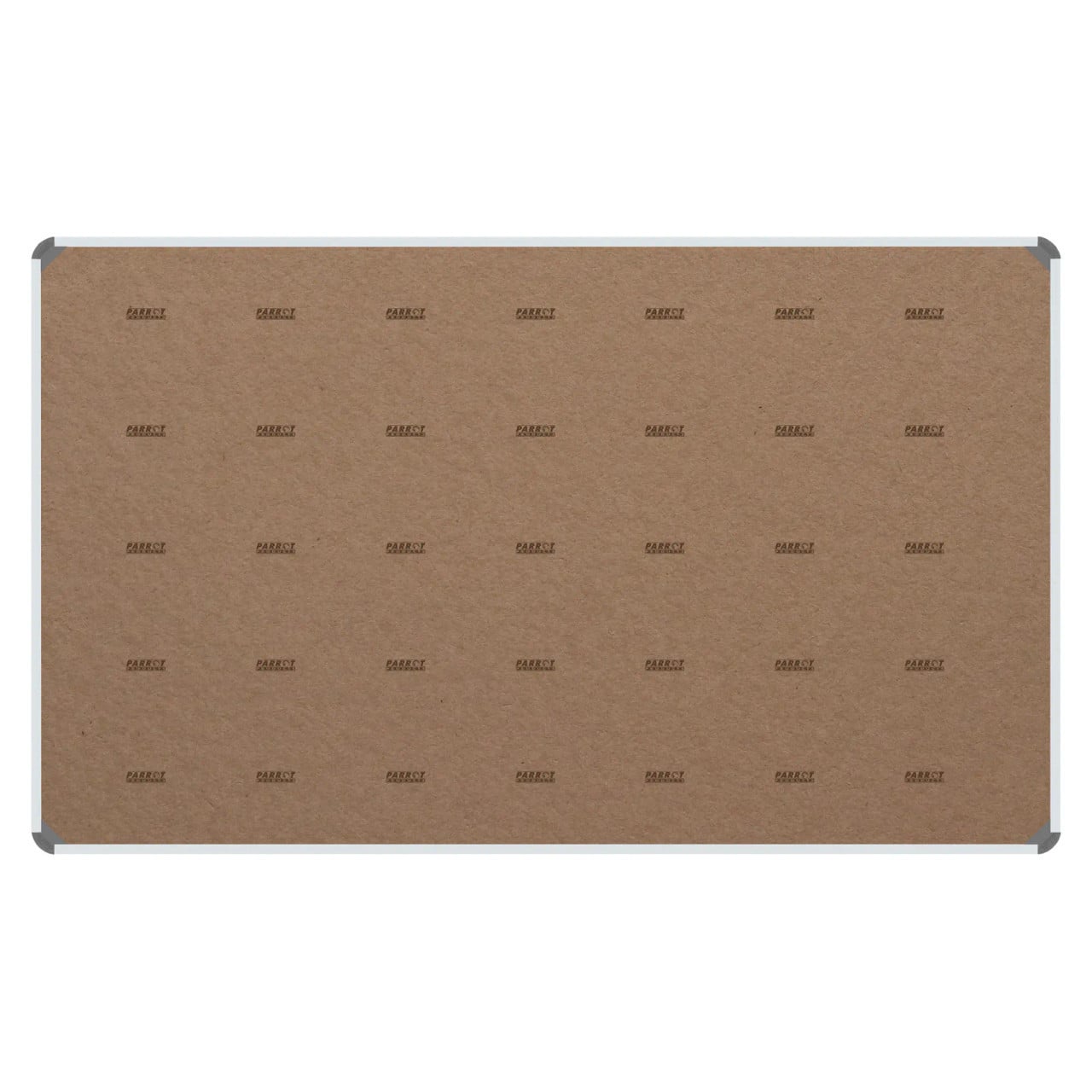 Product Info Board, Aluminium Frame - 1500 x 1200 mm - Red with Sturdy Frame and Brown Board Surface.