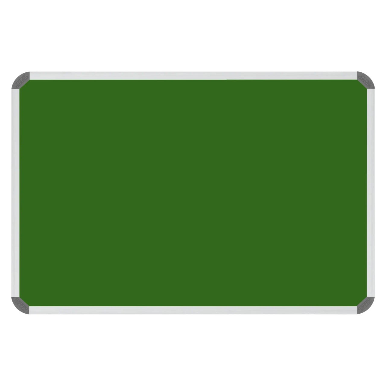 Magnetic Chalk Board (600 x 450 mm) BD2720, Green Surface with Aluminium Frame and Rounded Corners, for Writing and Display.