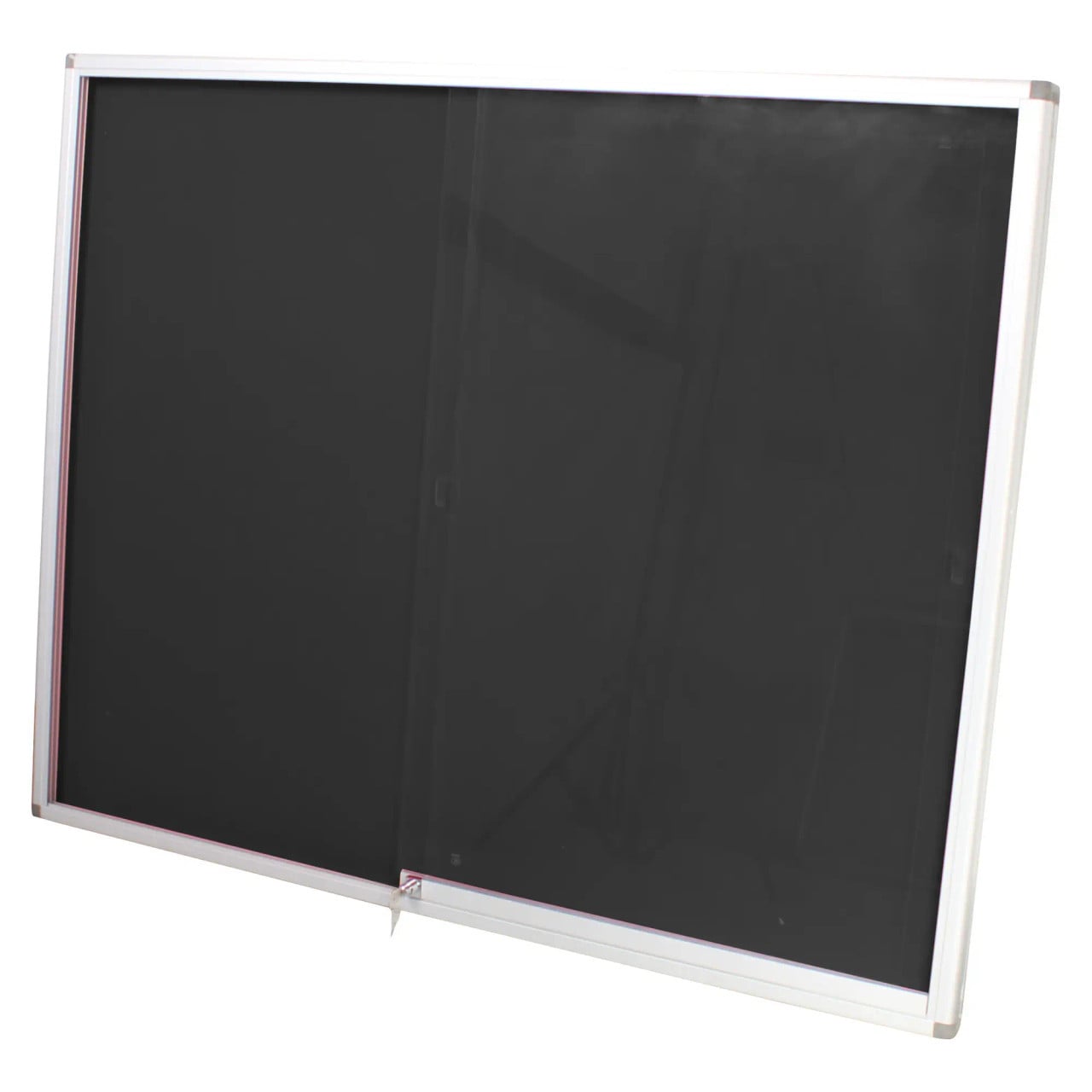 Pinning Display Case, 1200 x 900 mm Black Colour Showcasing a Sleek Board for Showcasing Pinned Items.