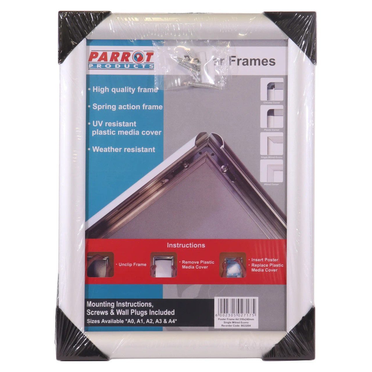 Poster Frame (A0 - 1230*870mm - Single Mitred - Econo) - Additional View 4