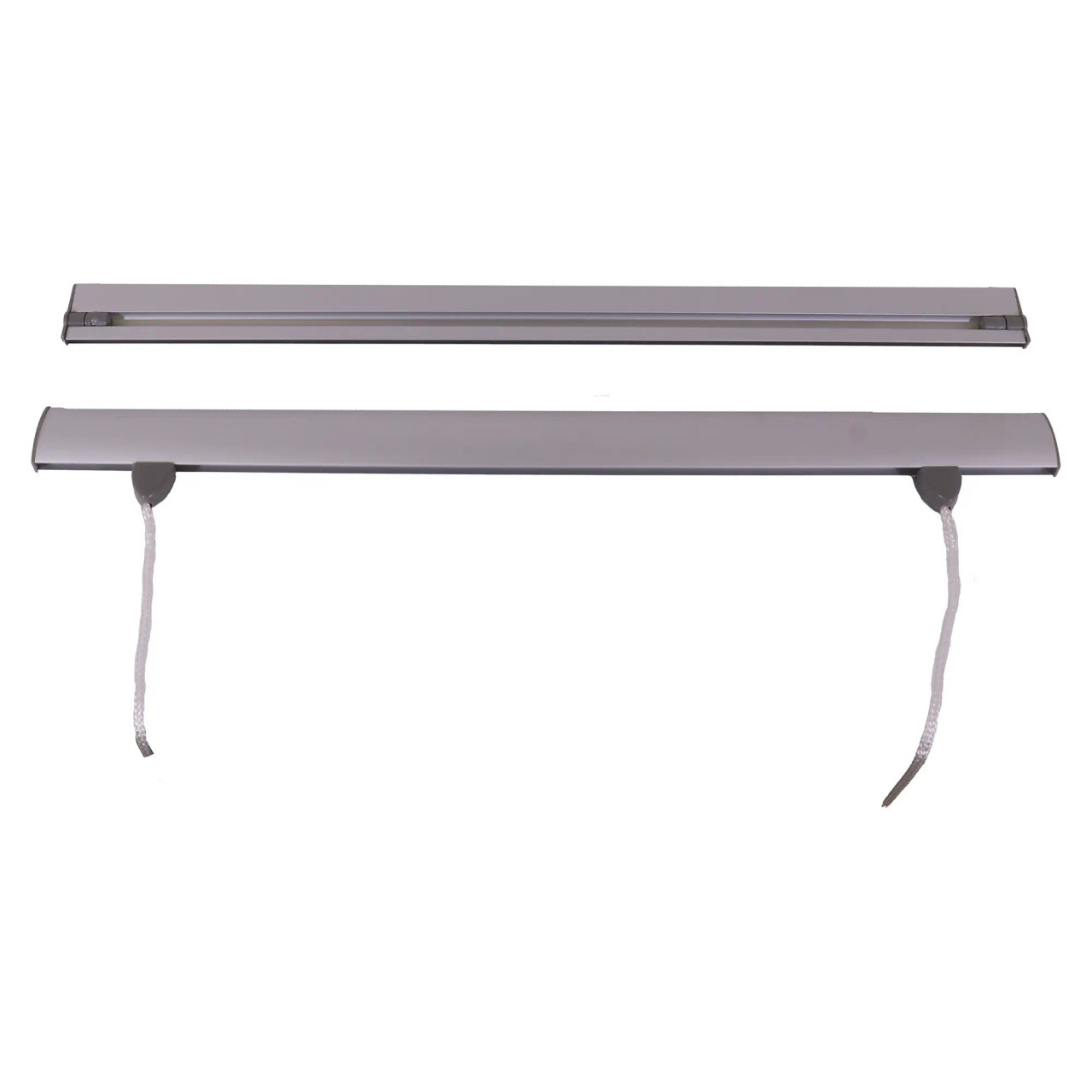 Product A1 Aluminium Poster Hanging Batten Set (600 mm) BG9201, Aluminium Poster Hanging Battens with Hanging Cords and Wall Mounting Hardware.