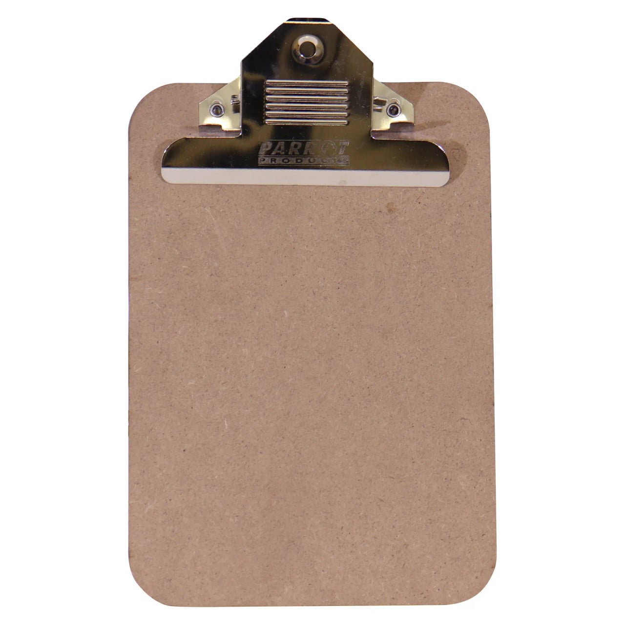 Clipboard Masonite (A5) CB3010, a Brown Hardboard Clip Clipboard with Metal Clip for Secure Paper Holding.