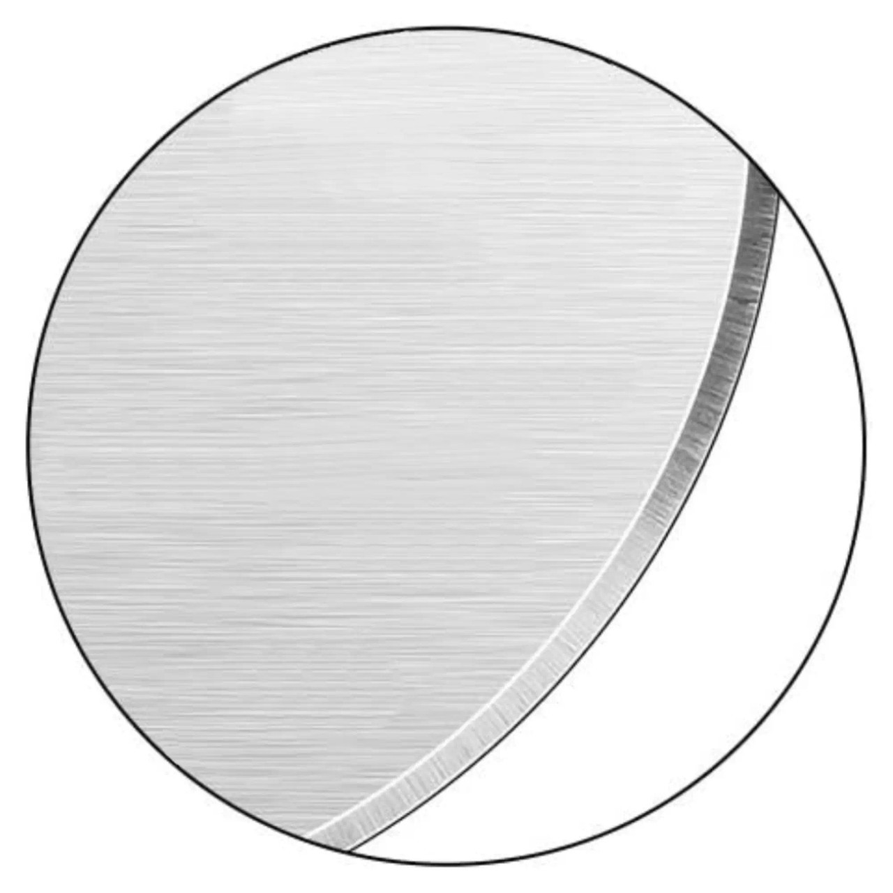 Craft Knife Rotary Blades 28 mm Straight CK1111, a Close-Up Image of a Precision Metal Craft Knife Blade.