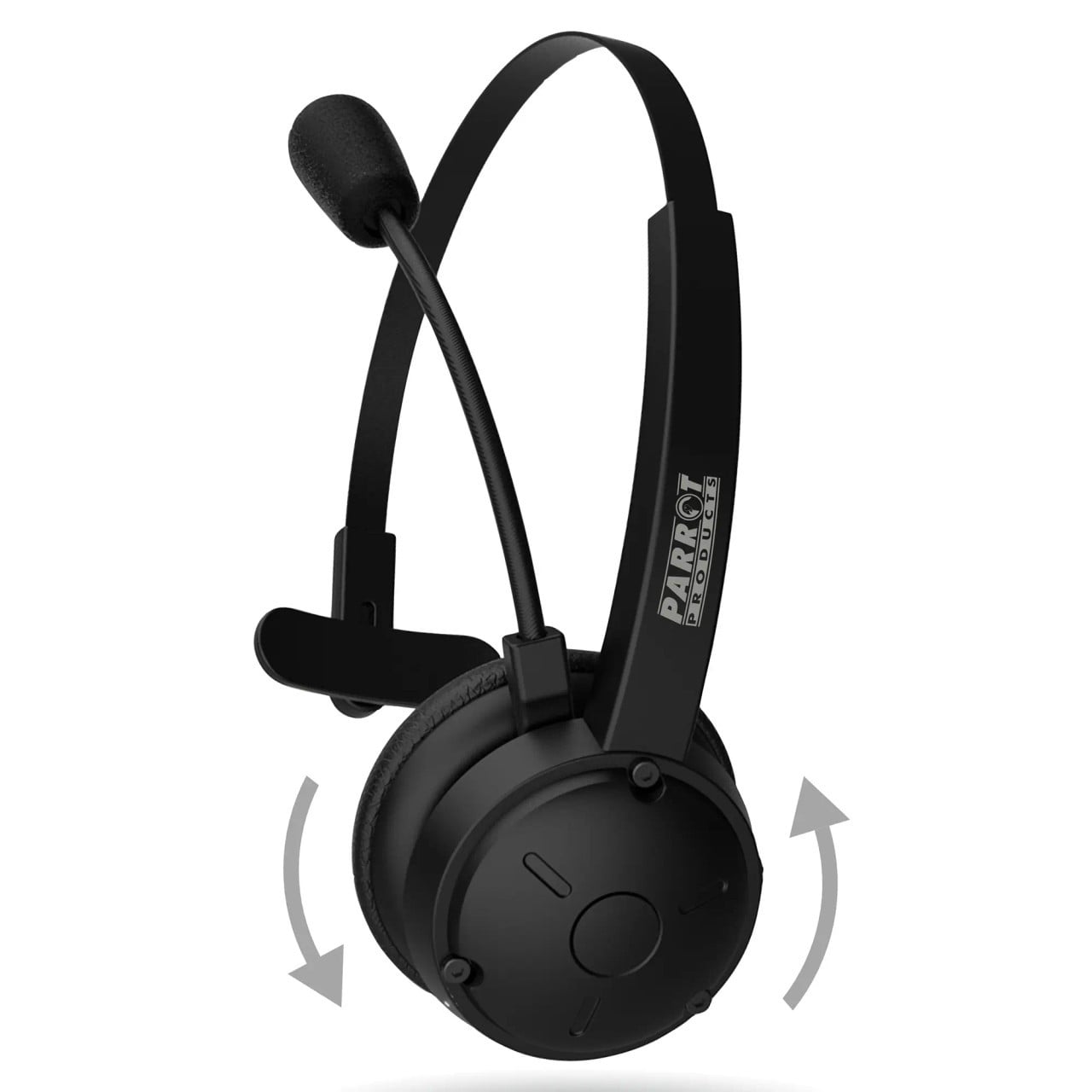 Wireless Call Centre Headset Mono CT4002, Black Mono Headset with Adjustable Headband and Microphone, Designed for Call Centre and Customer Service Use.