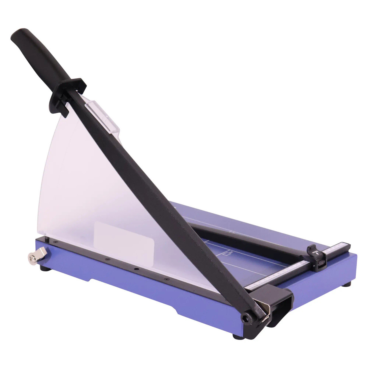 Guillotine Steel Base (310 mm - 20 Sheets - A4) GU4010, a Paper Cutting Machine with a Steel Base and a Black Handle for Precise Cutting.