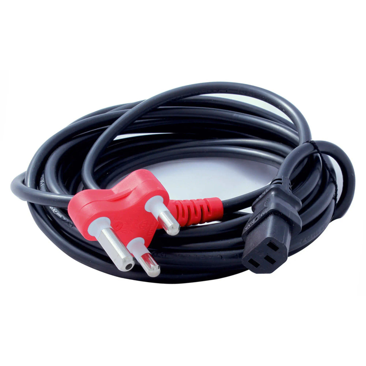 Power Cable IEC to 3 Pin (5M) INSTAL10, Black Power Extension Cord with IEC Connector and 3-pin Plug