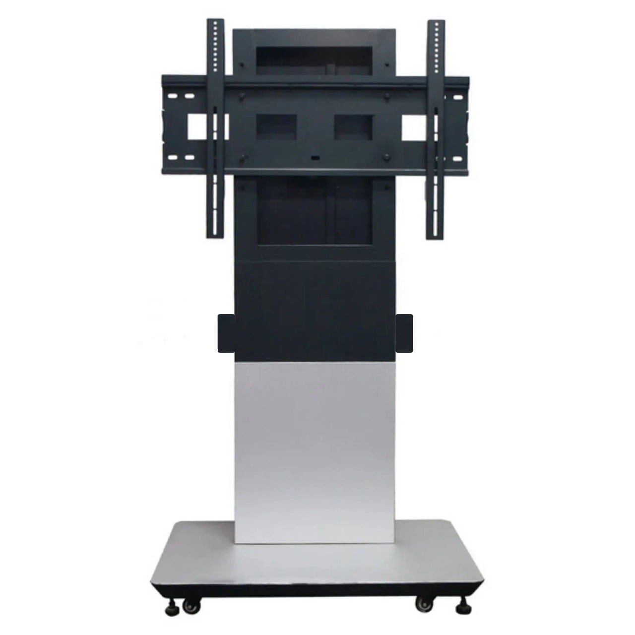 Interactive Touch Panel Stand White Large IW7103, Large White and Black Stand with Adjustable Mounting Bracket for Interactive Touch Panels.