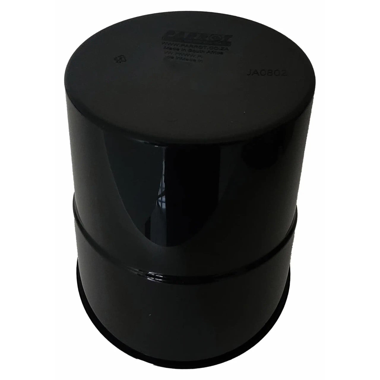 Janitorial Waste Bin 10L JA0802, Black Plastic Compact Trash Can with Foot Pedal for Easy Waste Disposal.