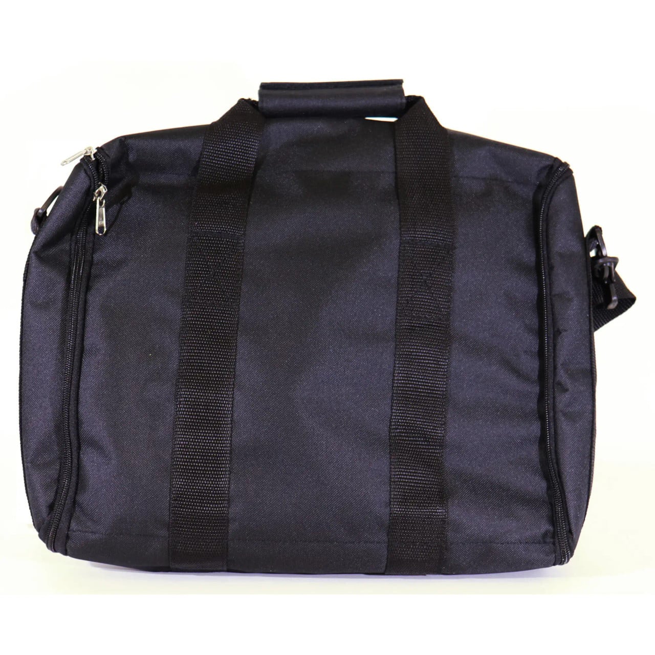 Data Projector Bag OP0511, a Black Portable Carrying Case for Projector Accessories with Zippered Compartments and Adjustable Straps.