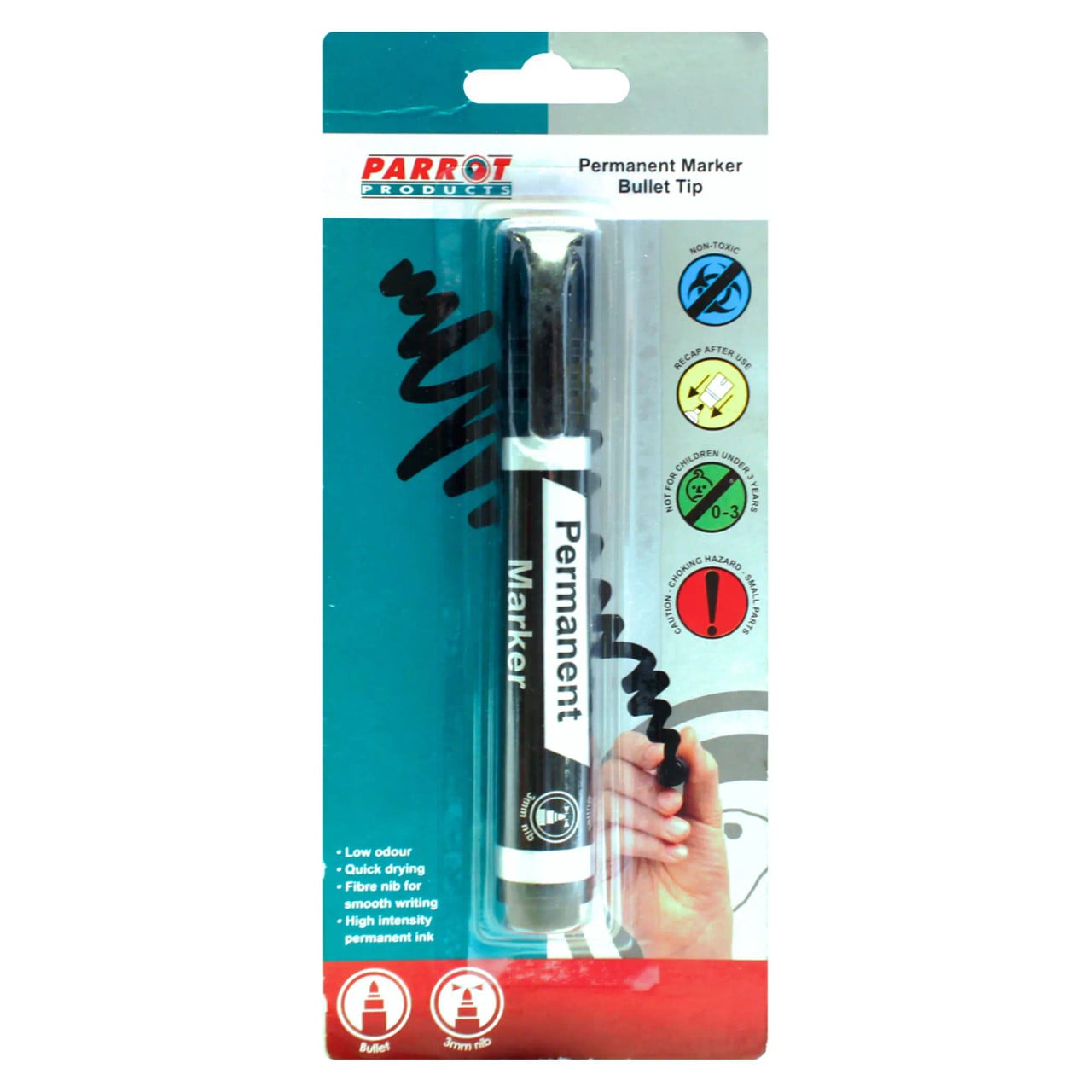 Permanent Marker (Bullet Tip - Carded - Black)