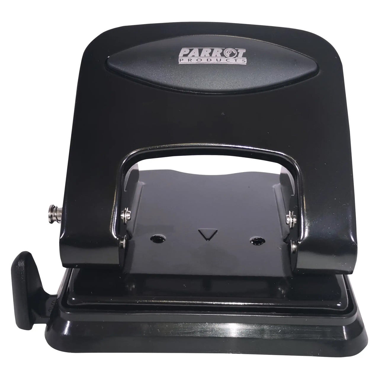 Steel Hole Punch (30 Sheets - Black), Durable and Compact Office Punch Tool for Easily Creating Holes in Sheets of Paper.