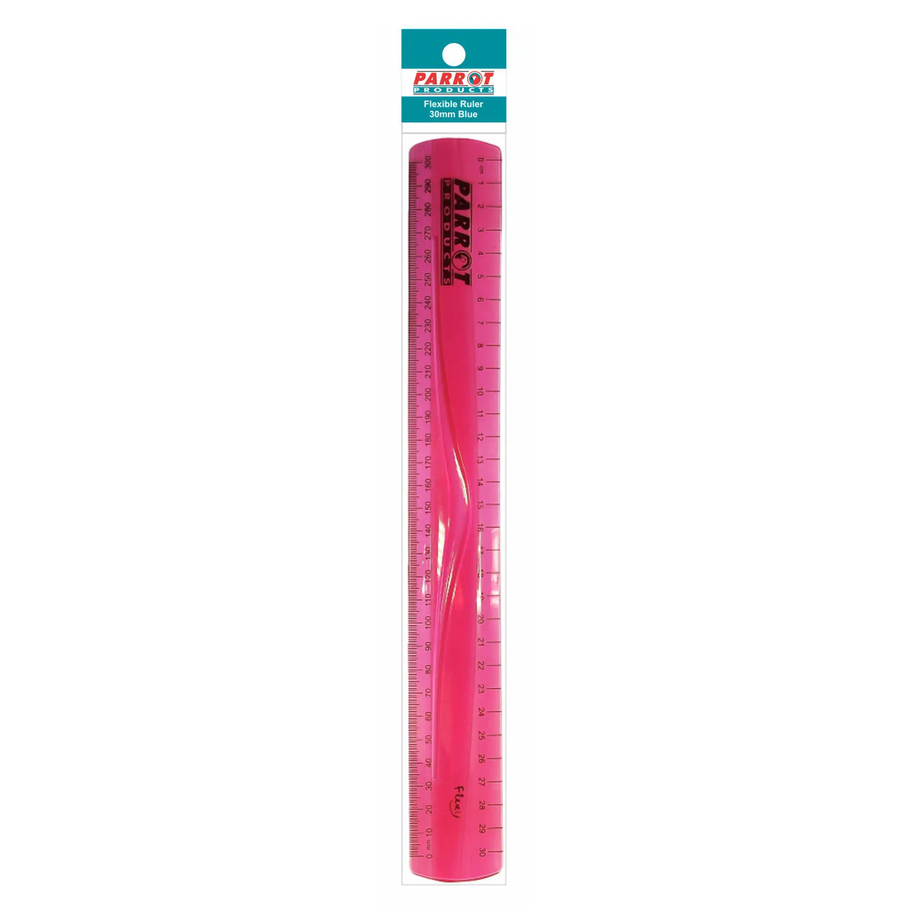 Parrot Flexible Ruler 30cm Pink