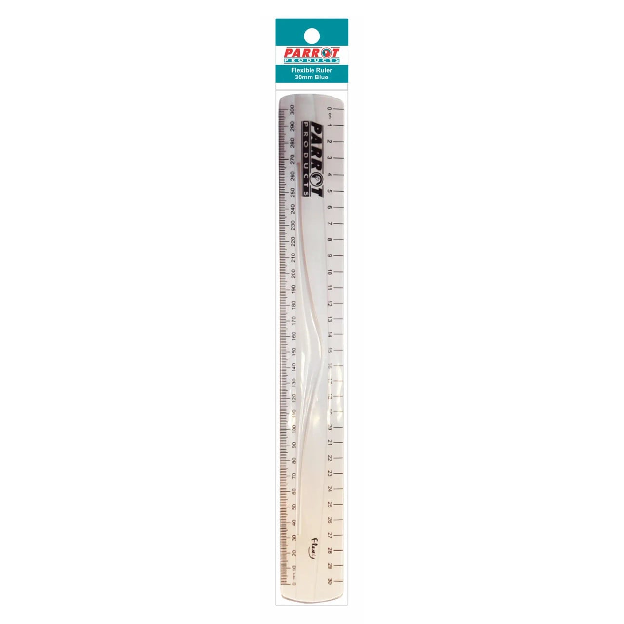Parrot Flexible Ruler 30cm Clear