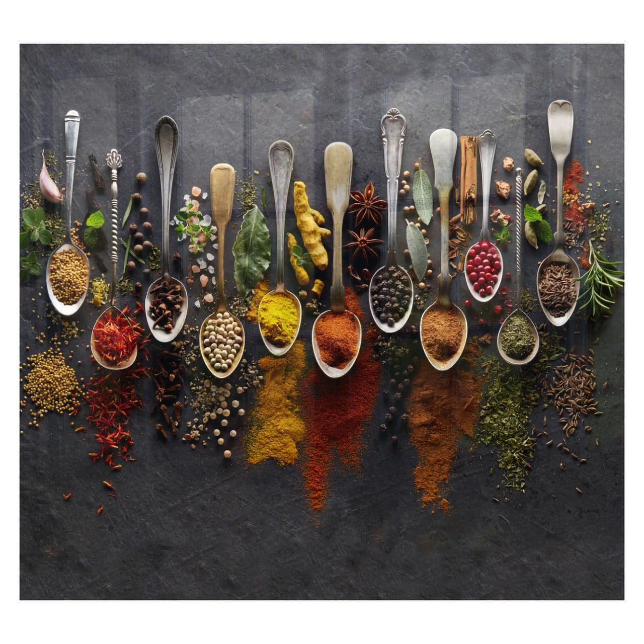 Decorative Glass Wall Tile (598 x 650 X 6mm) Spices