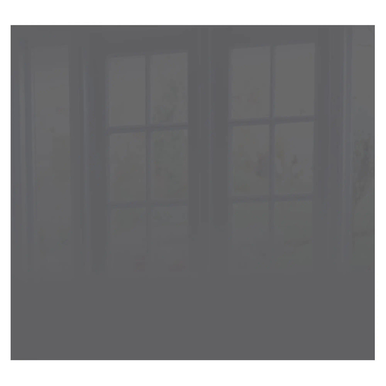 Decorative Glass Wall Tile (598 x 650 X 6mm) Gun Metal