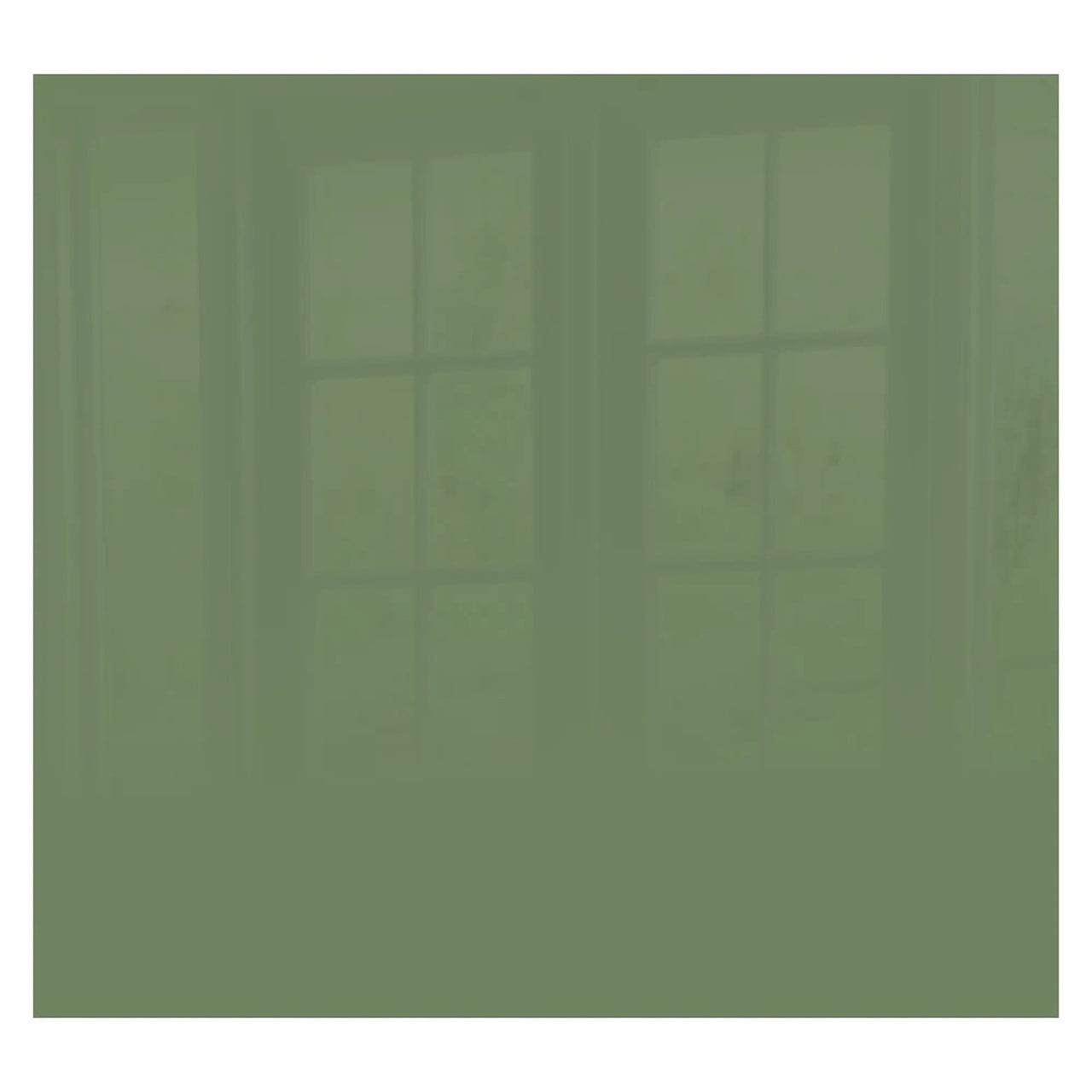 Decorative Glass Wall Tile (598 x 650 X 6mm) Reseda Green