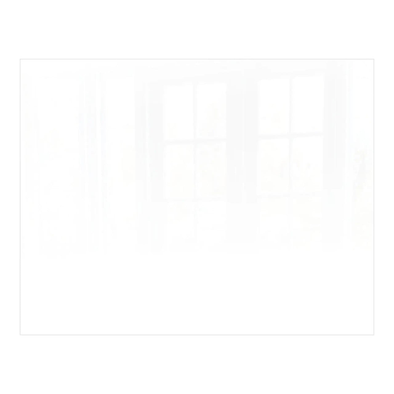 Decorative Glass Wall Tile (898 x 700 X 6mm) White RAL9010