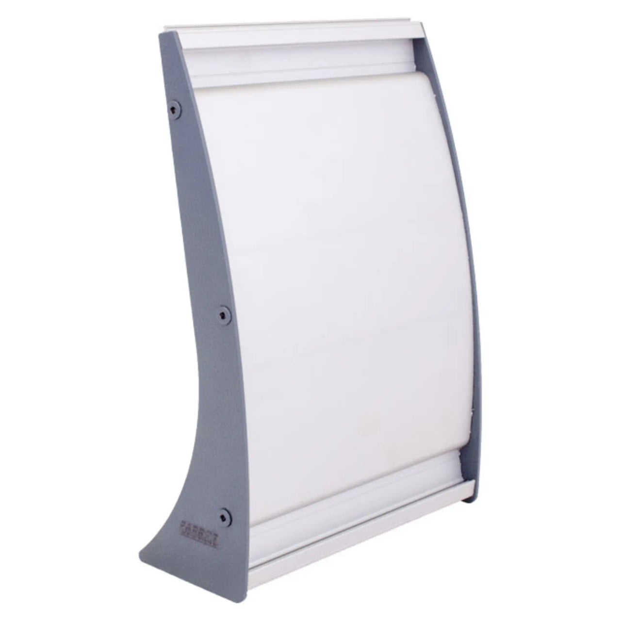 Product Sign Frame - Desk Top Landscape (210 x 148 mm) SF2115H, a Sleek and Modern Desk-Top Landscape Sign Holder with a White Display Area and Sturdy Grey Frame.