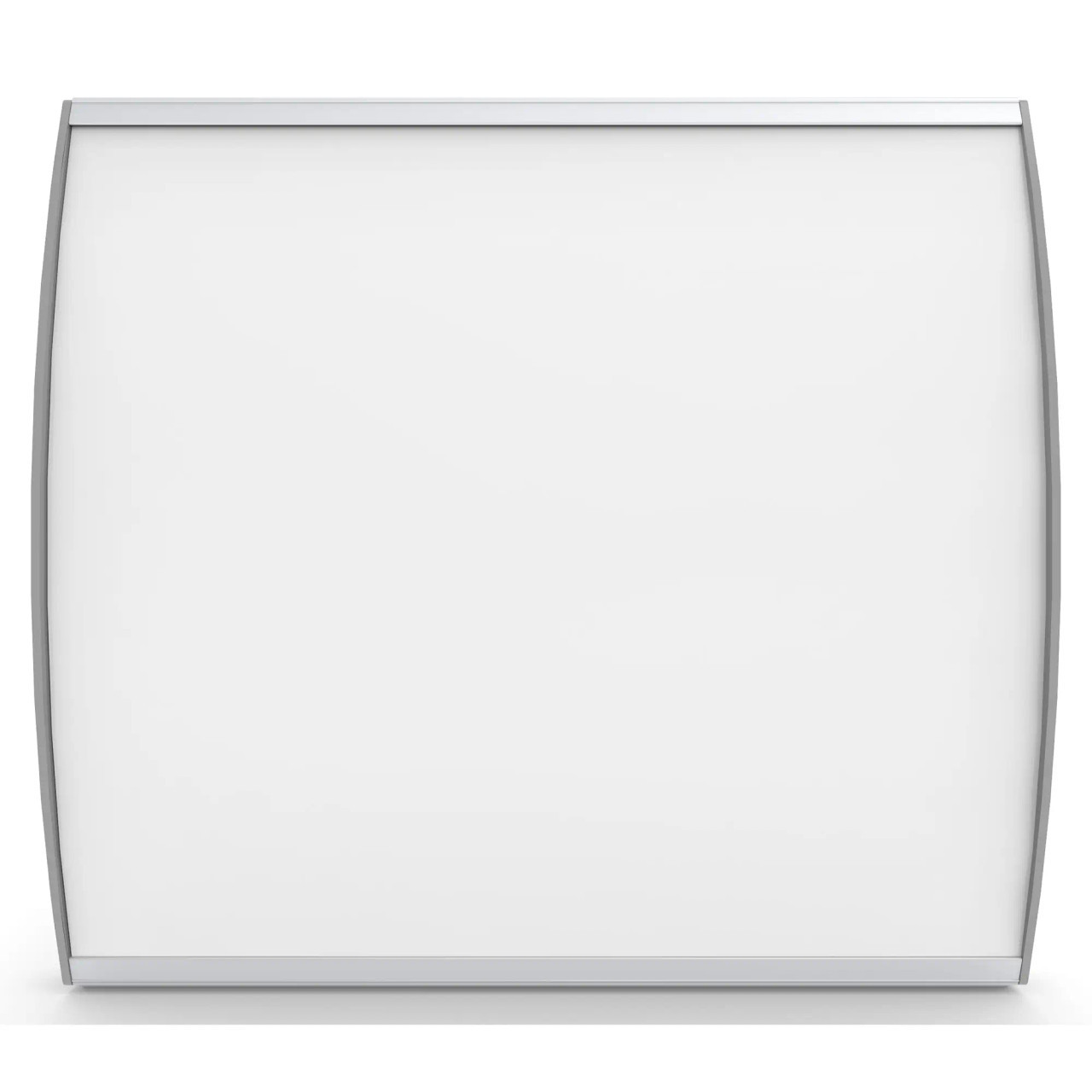 67 Brand Sign Frame, 210 x 230 mm, Double-sided, Wall Mounted Advertising Frame with Powder Coated End Caps, Shown in Silver Colour, Ideal for Indoor or Outdoor Use with Custom Graphic Design and Printing Options.