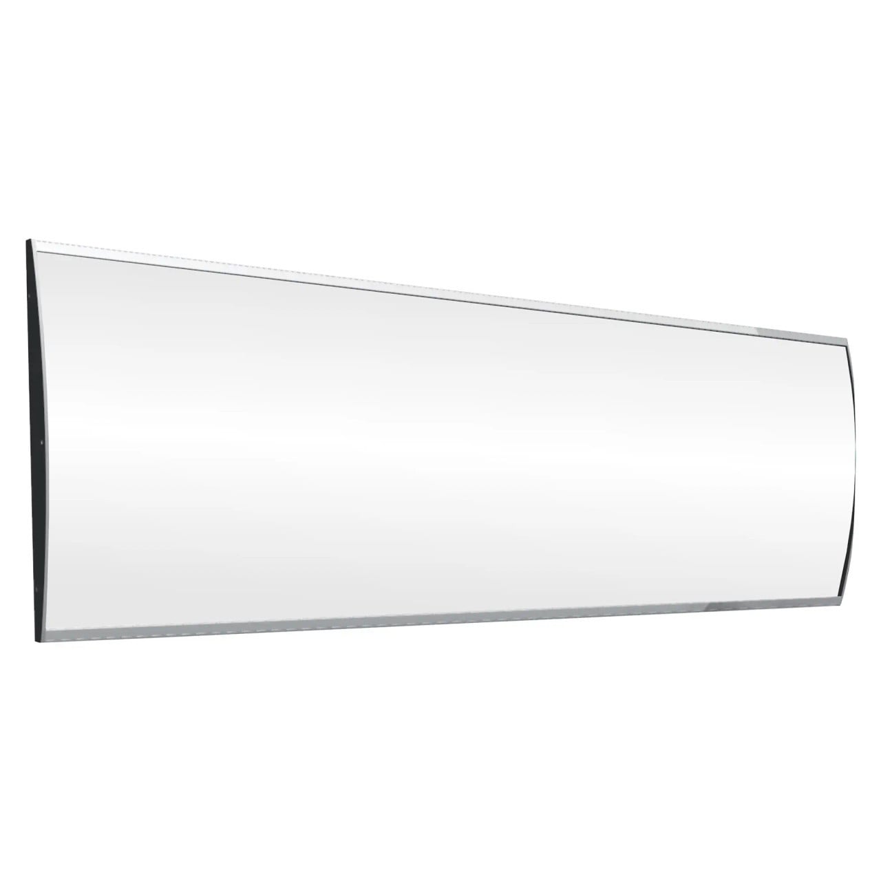 Product Sign Frame (210 x 600 mm), a Sleek and Modern Sign Display Frame in a Horizontal Rectangular Shape with a Curved Edge Design for Advertising or Informational Purposes.