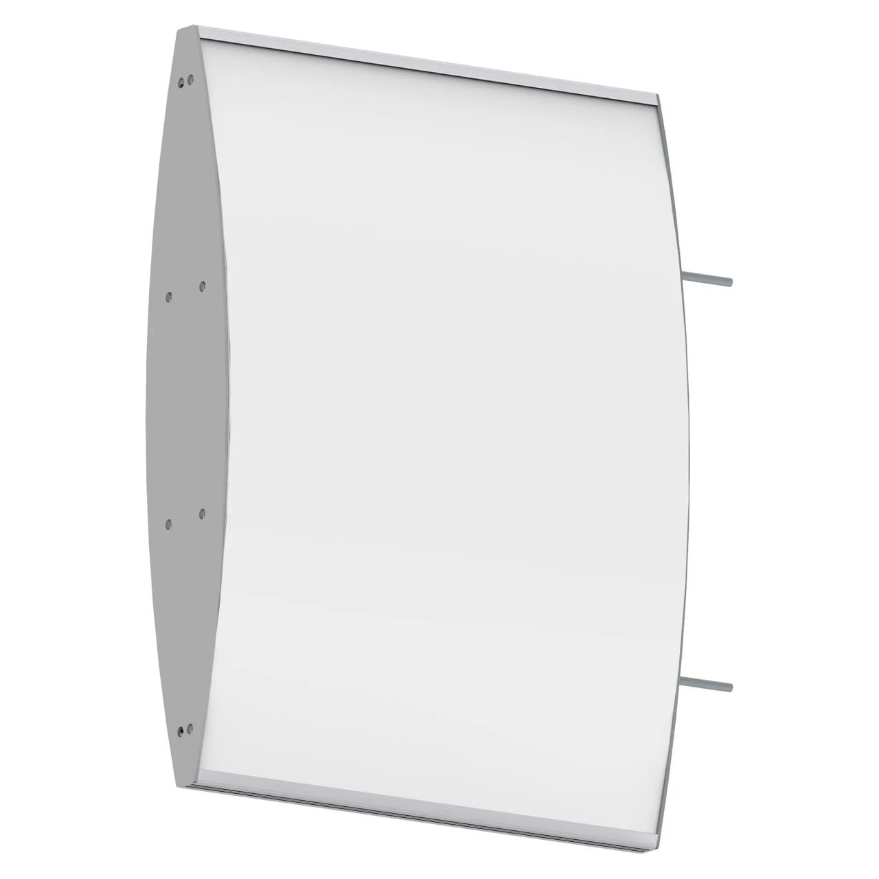67 Brand Sign Frame, 420 x 300 mm Double-sided Wall Mounted with Powder Coated End Caps and Masonry Screws Included, for Indoor or Outdoor Use, Displayed on a White Background.