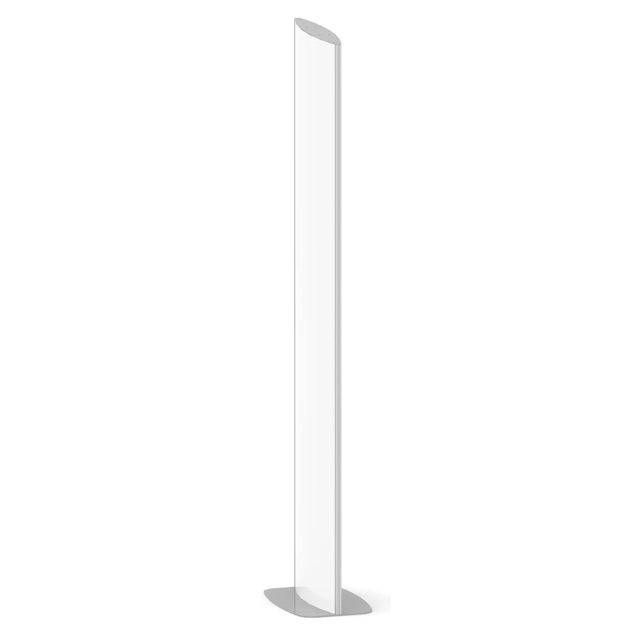 67 Brand Sign Frame, 420 x 1800 mm Double-sided Standing Display for Outdoor Advertising, Featuring Powder Coated End Caps and a Sleek Design, Ideal for Customisable Sign Graphics and Easy to Change Signage.