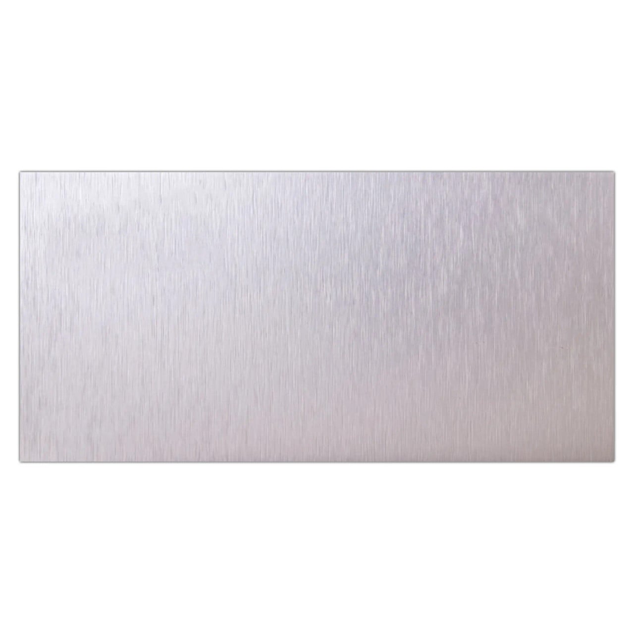 Aluminium Composite Panel, 2440 x 1220 x 3 mm - Brushed Aluminium SN3000A with a Sleek Brushed Metallic Surface.