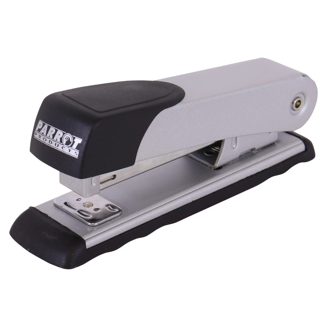 67 Brand Desktop Steel Stapler, Silver and Black, Medium Size, Loads 105 Staples, Staples 20 Pages, High-Quality Office and Home Use Stapler with Durable Steel Construction.