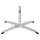 Polished Aluminium Dakota Cross Base