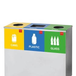 Three-Division Recycle Bin | Office Accessories | Office Stock Three-Division Recycle Bin | Office Accessories | Office Stock